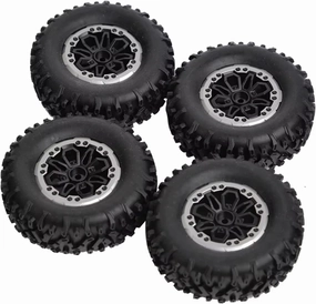 for MN D90 for MN98 for MN99S for WPL C14 C24 C34 B14 B24 for LDRC P06 LD1297 LD1299 4pcs 64mm Soft Tire Wheel RC Car Upgrade Parts Accessories RC Car Parts