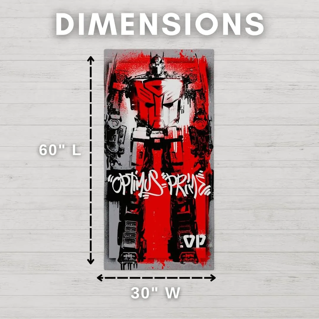 Franco Transformers Optimus Prime Super Soft Cotton Bath/Pool/Beach Towel, 60 in x 30 in, (Official Licensed Product) Collectibles