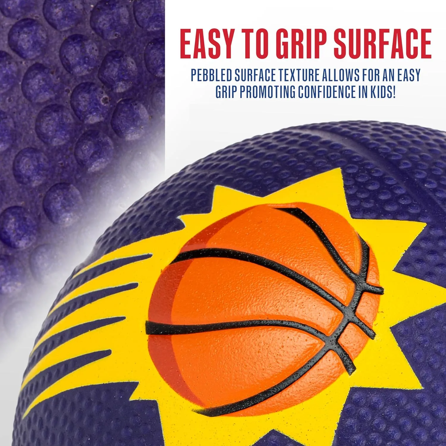 Franklin Sports Kids NBA Mini Foam Basketball - 5.5" Inch Soft Toy Basketball for Indoor or Mini Over the Door Hoops