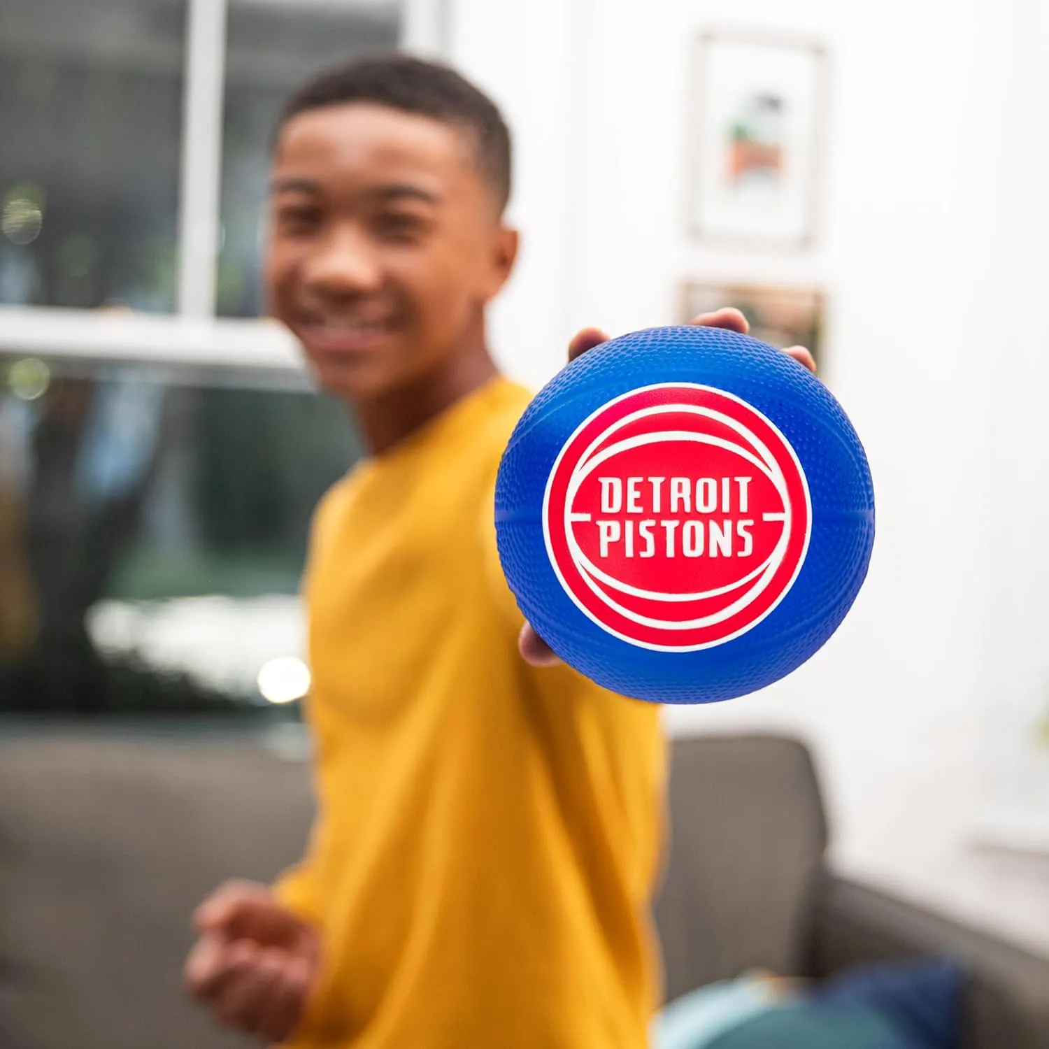 Franklin Sports Kids NBA Mini Foam Basketball - 5.5" Inch Soft Toy Basketball for Indoor or Mini Over the Door Hoops