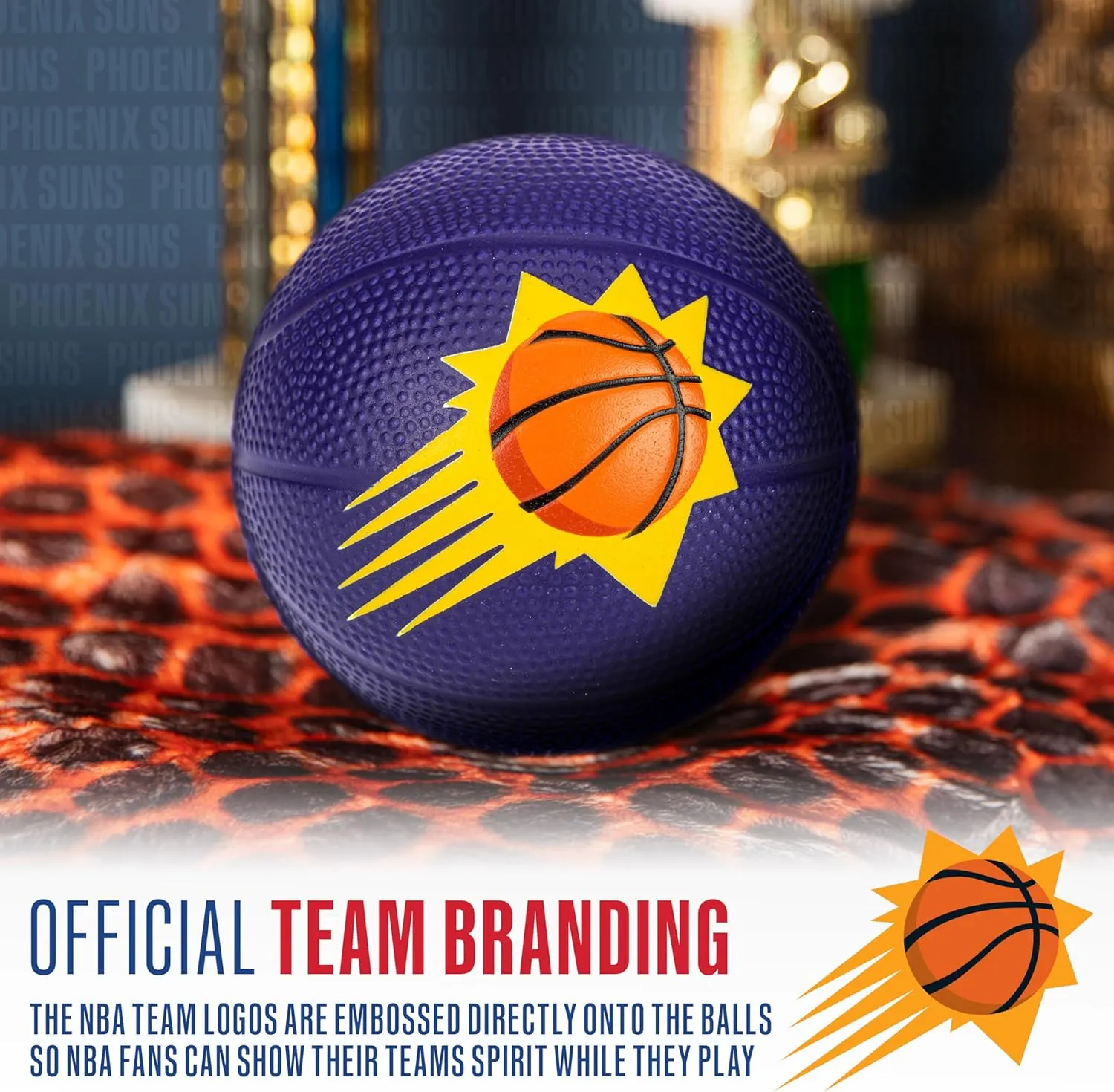 Franklin Sports Kids NBA Mini Foam Basketball - 5.5" Inch Soft Toy Basketball for Indoor or Mini Over the Door Hoops