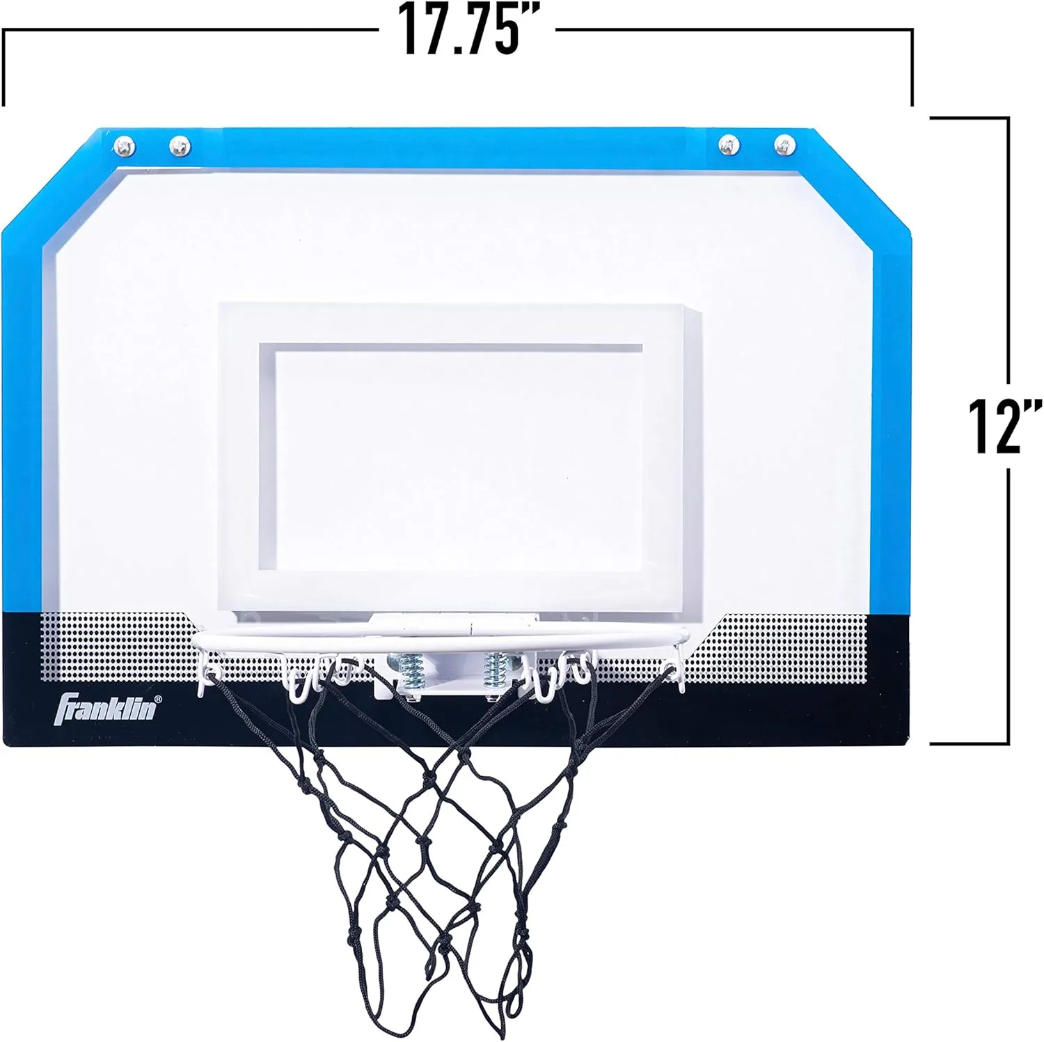 Franklin Sports Mini Basketball Hoops-Indoor Over The Door Mini Hoop Basketball Sets-Perfect Accessory for Bedroom Office
