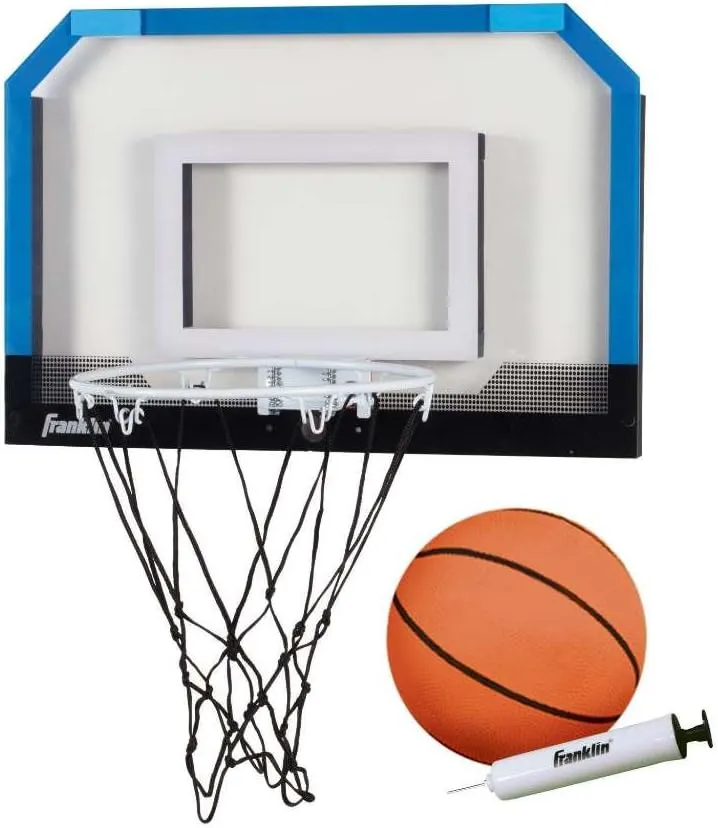Franklin Sports Mini Basketball Hoops-Indoor Over The Door Mini Hoop Basketball Sets-Perfect Accessory for Bedroom Office