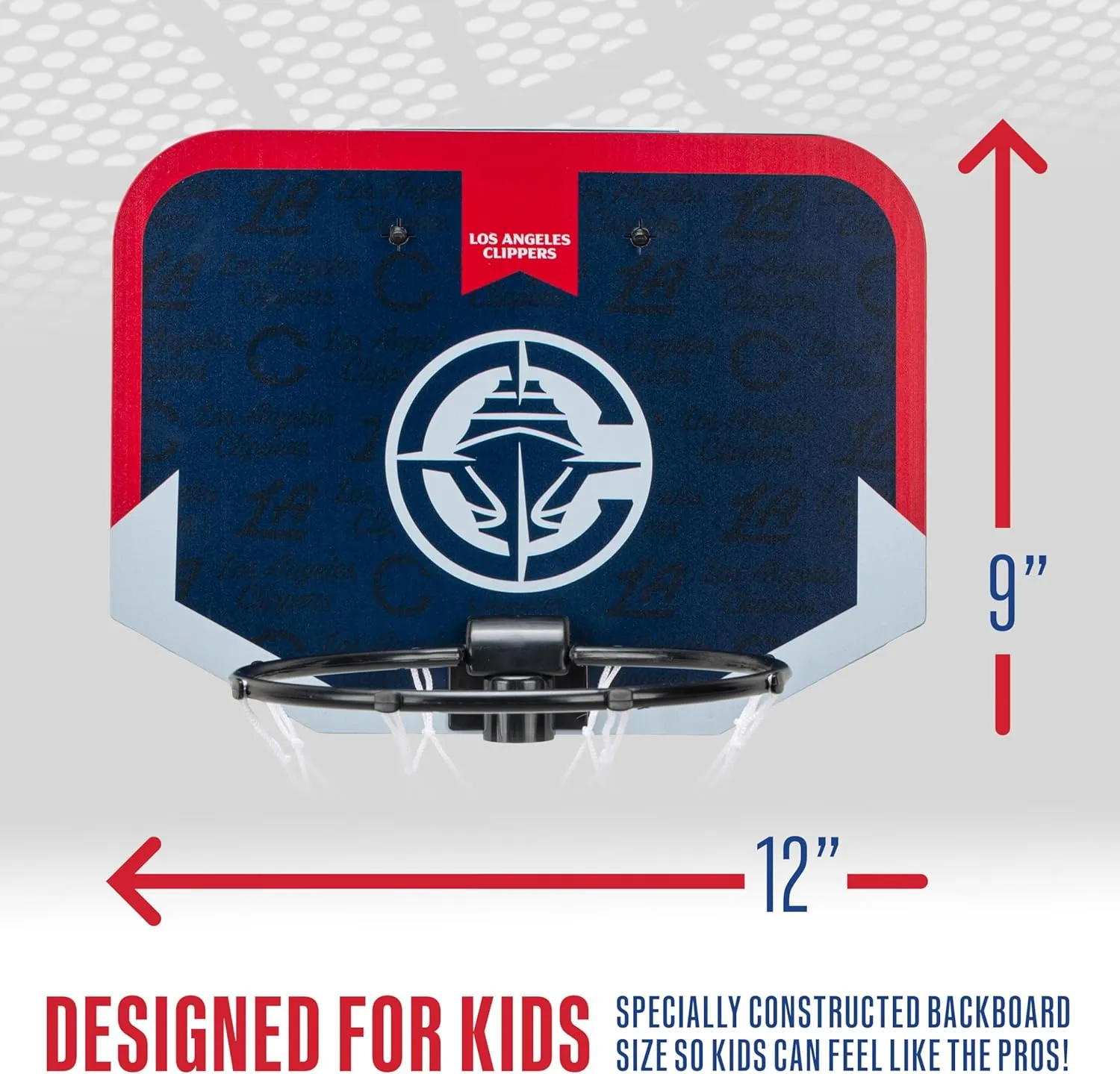 Franklin Sports NBA Team Over The Door Basketball Hoop - Kids Indoor Mini Basketball Hoop with Basketball - NBA Fan Shop Mini Hoop for Bedroom & Office