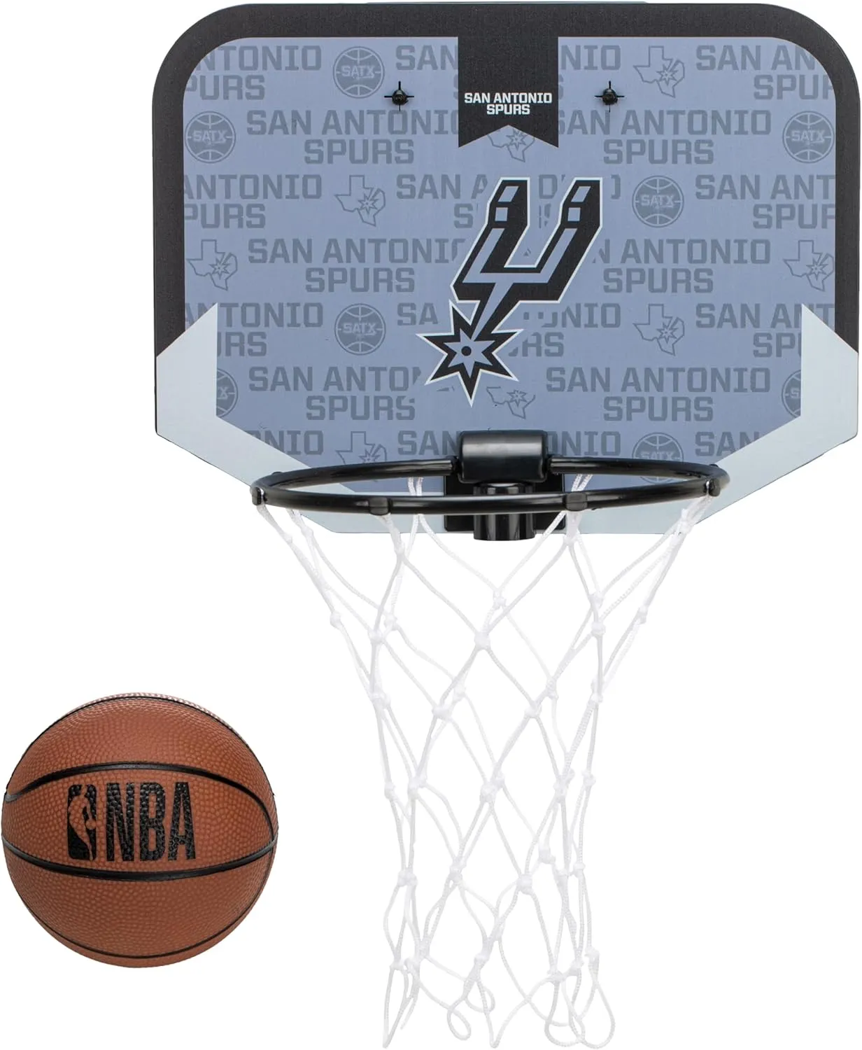 Franklin Sports NBA Team Over The Door Basketball Hoop - Kids Indoor Mini Basketball Hoop with Basketball - NBA Fan Shop Mini Hoop for Bedroom & Office