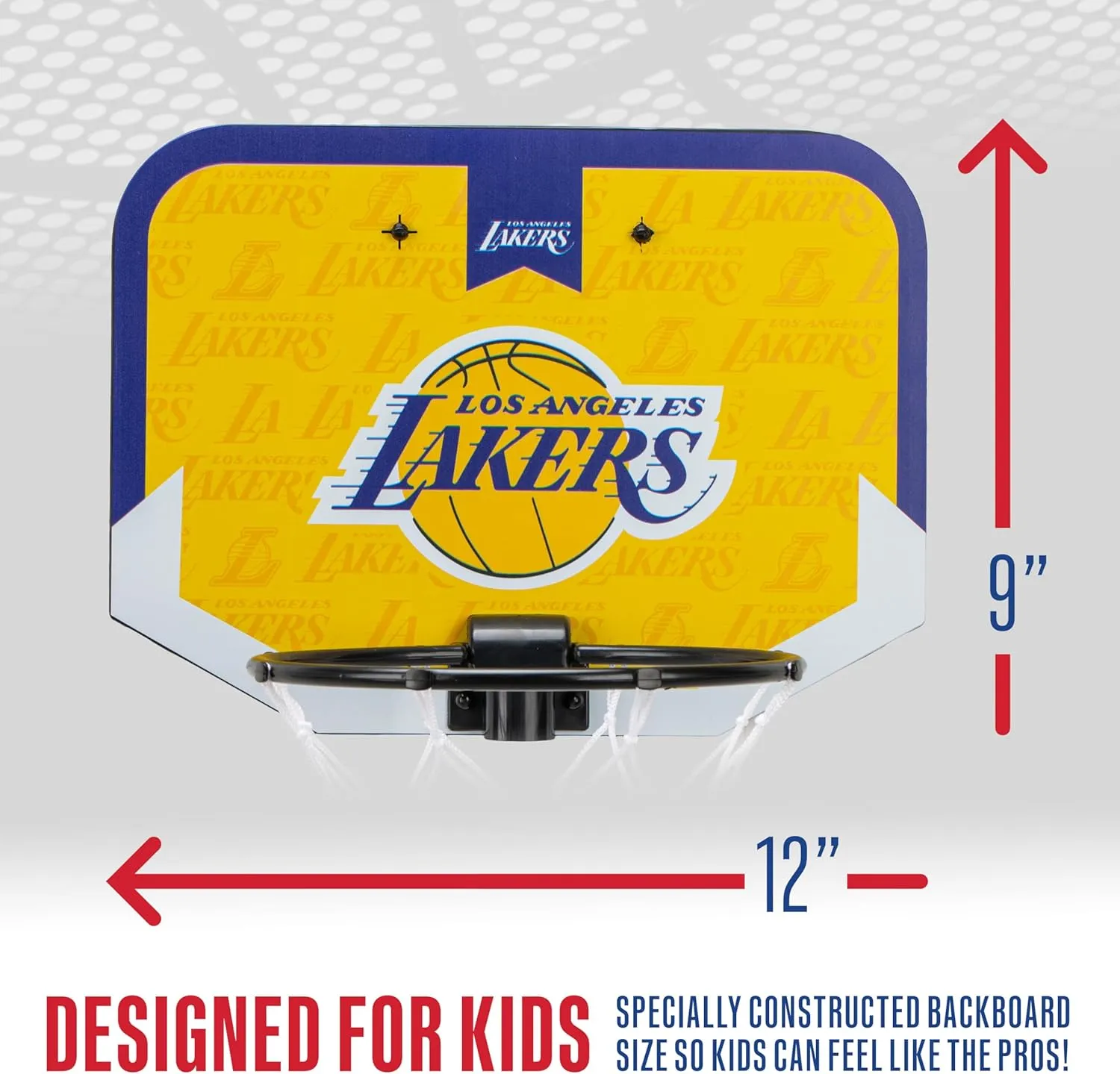 Franklin Sports NBA Team Over The Door Basketball Hoop - Kids Indoor Mini Basketball Hoop with Basketball - NBA Fan Shop Mini Hoop for Bedroom & Office
