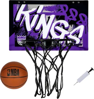 Franklin Sports NBA Team Over the Door Basketball Hoops - Kids Indoor Mini Basketball Hoop   Ball Set - NBA Fan Mini Hoops