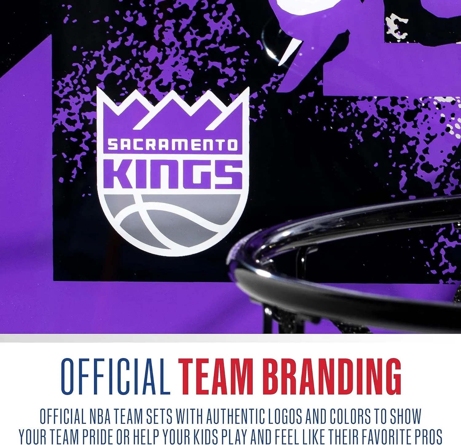 Franklin Sports NBA Team Over the Door Basketball Hoops - Kids Indoor Mini Basketball Hoop   Ball Set - NBA Fan Mini Hoops