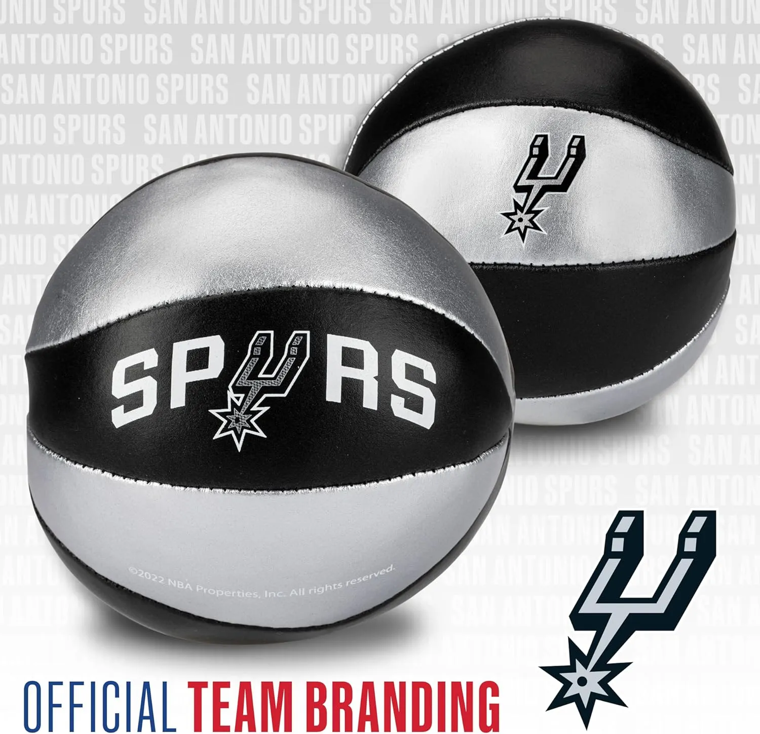 Franklin Sports NBA Toy Basketballs - 2 Pack of Kids Soft Mini Basketballs for Over the Door   Indoor Hoops - NBA Fan Shop Kids Soft Toy Basketballs - (2) Mini Balls Included