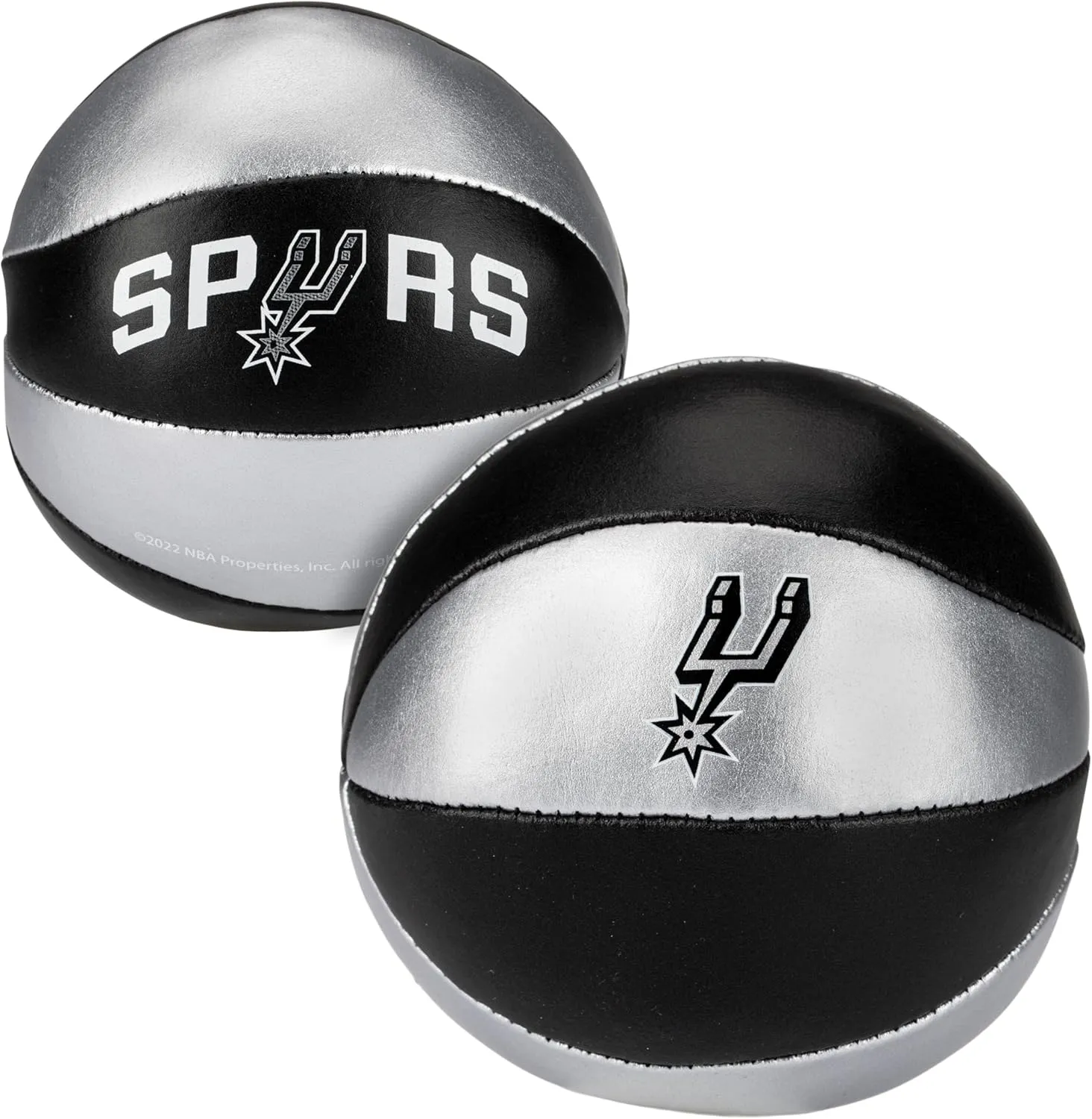 Franklin Sports NBA Toy Basketballs - 2 Pack of Kids Soft Mini Basketballs for Over the Door   Indoor Hoops - NBA Fan Shop Kids Soft Toy Basketballs - (2) Mini Balls Included