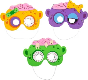 Fun Express Zombie Mask Craft Kit - 12 Pc