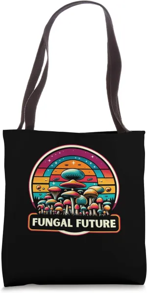 Fungal Future Retro Mushroom Connoisseur Tote Bag