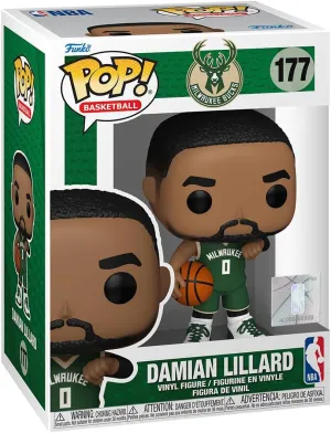 Funko POP! NBA: Bucks - Damian Lillard - Collectable Vinyl Figure - Gift Idea - Official Merchandise - for Kids & Adults - Sports Fans - Model Figure for Collectors and Display