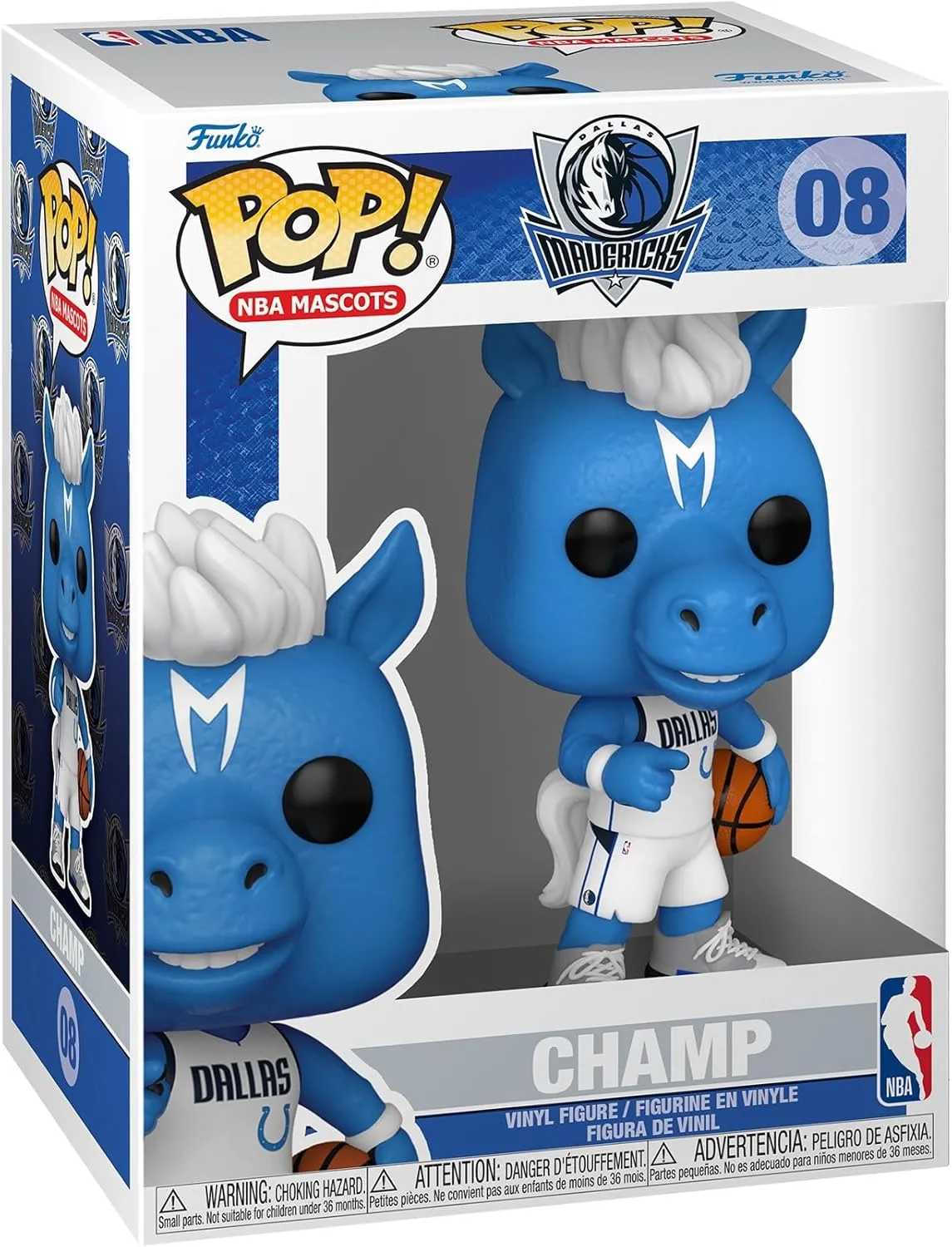 Funko POP! NBA: Mascots - Dallas - Champ The Horse - Collectable Vinyl Figure - Gift Idea - Official Merchandise - for Kids & Adults - Sports Fans - Model Figure for Collectors and Display