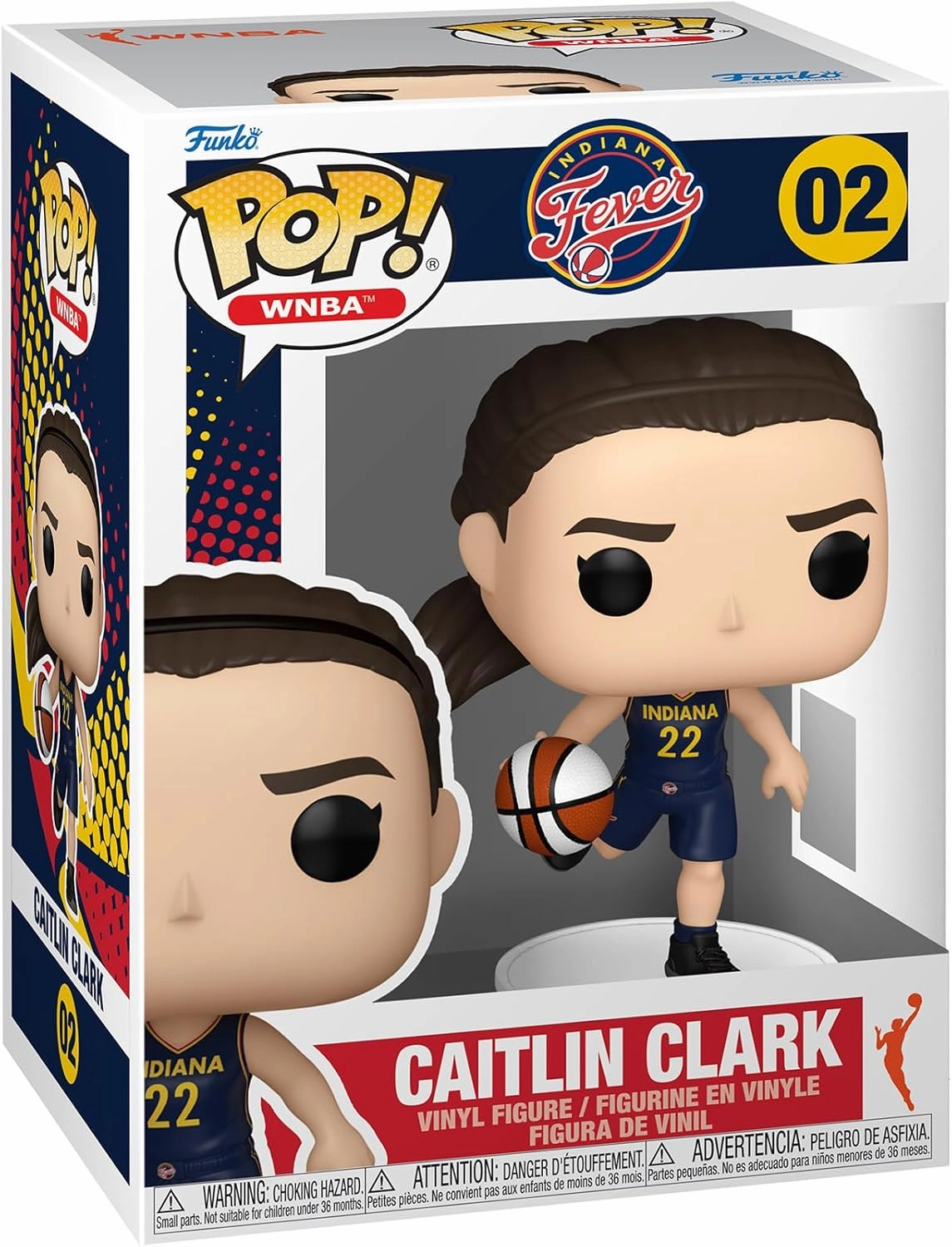 Funko Pop! WNBA: Indiana Fever - Caitlin Clark - WNBA Players - Collectable Vinyl Figure - Gift Idea - Official Merchandise - Toys for Kids & Adults - Sports Fans - Model Figure for Collectors