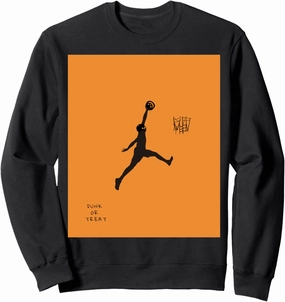Funny Halloween Basketball - Dunk or Treat Sweatshirt