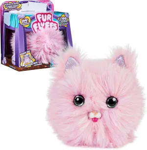 Furfluffs Kitten Interactive Pet Transforms Your Hairball into Adorable Pink Kitten - 100 Sounds and Reactions - Soft Plush Toy for Children 5 Years and Above