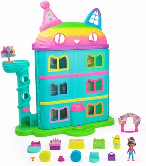 Gabby and the Magic House – Interactive Dollhouse with 1 Figurine   15 Accessories – Celebration Theme – Cartoon Toy – Children's Toy Age 3 Years and Above