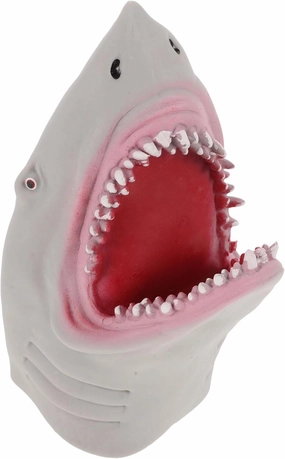 Gatuida 1PC Grey Shark Hand Puppet Interactive Storytelling Doll for Parent Role Play Imagination and Communication Skills Development Fun Shark Gloves