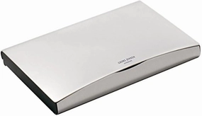 Georg Jensen Designer Konno Cardholder, Matte Stainless Steel, Business Card Holder, Pocket Case, Office, Unique Gift