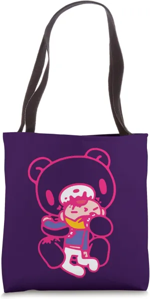 Gloomy Bear The Naughty Grizzly Biting Pity's Neck Anime Tote Bag
