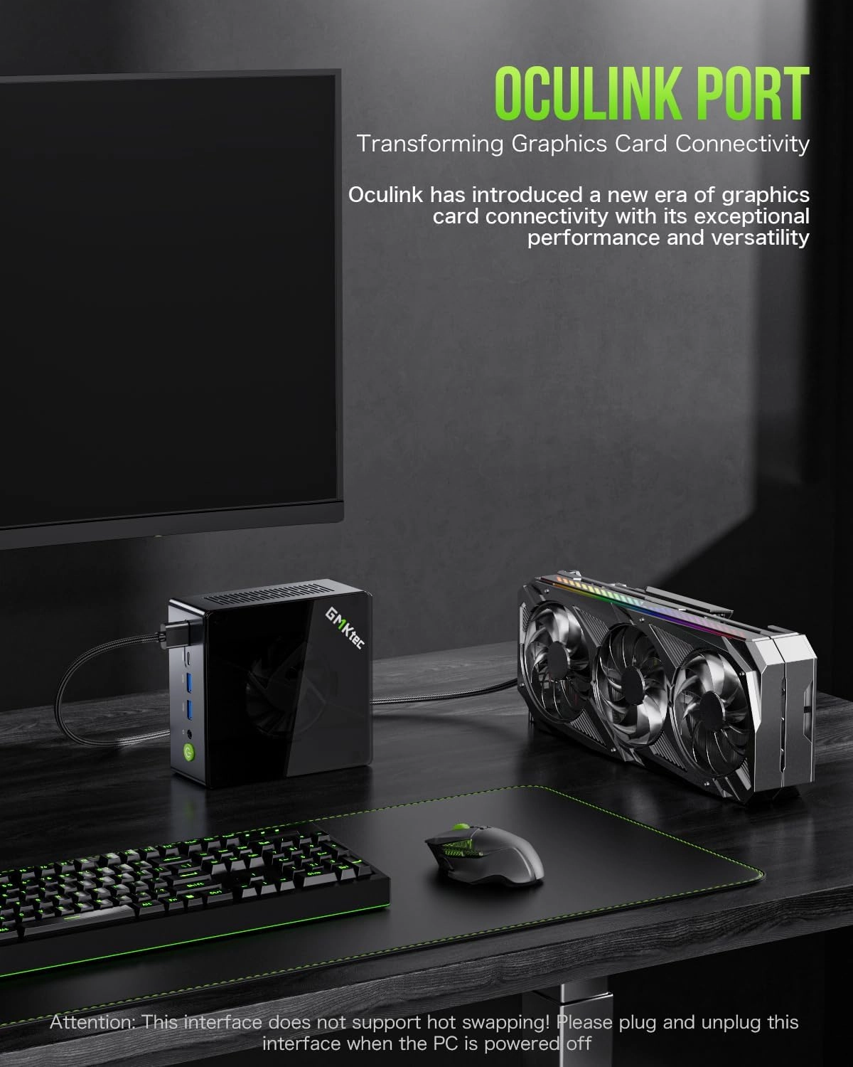 GMKtec Mini PC Gaming, M7 AMD Ryzen 7 PRO 6850H (8C/16T 4.70Ghz) Dual NIC LAN 2.5G Desktop Computer, 32GB DDR5 RAM   512GB Hard Drive PCle SSD, Dual USB4, HDMI 2.1, USB-C