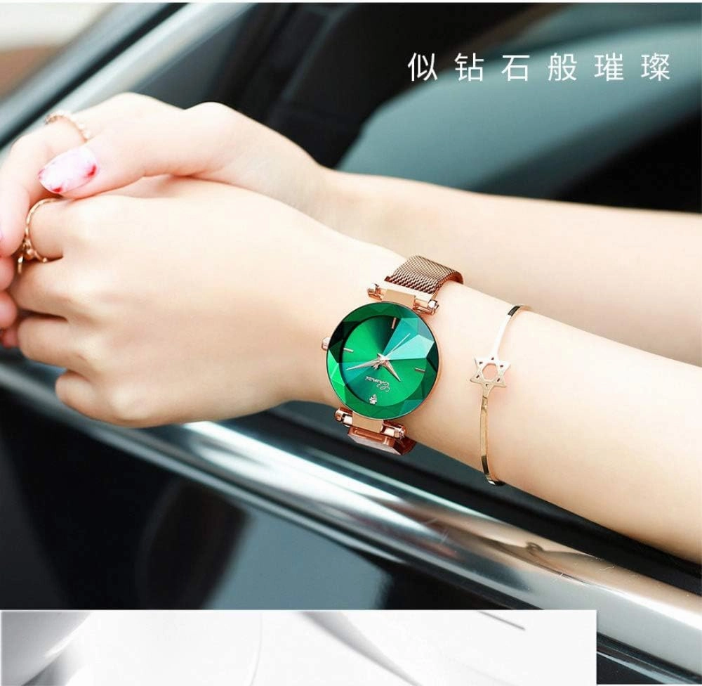 Gosasa Luxury Women Watches Analog Quartz Watch Magnetic Clasp Mesh Band Waterproof Wrist Watches for Ladies