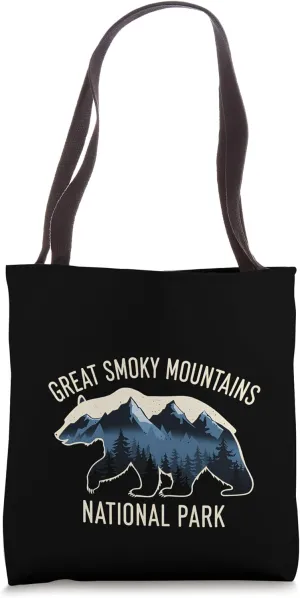 Great Smoky Mountains National Park Bear Hiking Souvenir Tote Bag