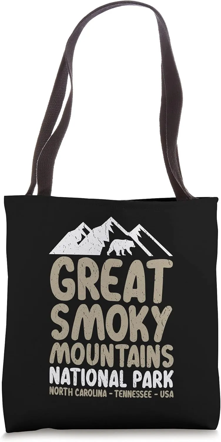 Great Smoky Mountains National Park Tees USA Bear Tote Bag
