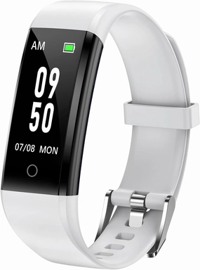 GRV No Bluetooth Pedometer Watch Fitness Tracker No Phone Needed, Step Counter Calories/Sleep Tracker for Walking Running for Men Women Waterproof (Gray)