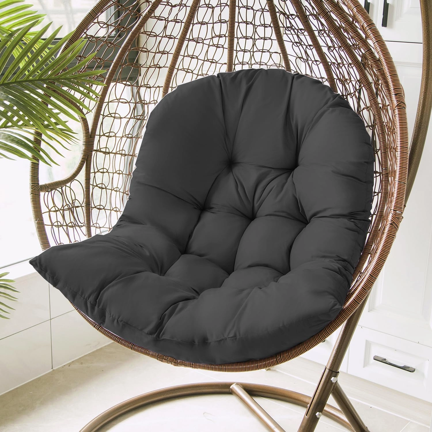 Hammock Swing Chair Cushion, Hanging Basket Seat Cushion Pillow, Soft Hanging Egg Chair Back Cushions Pads, for Indoor and Outdoor Garden Offices