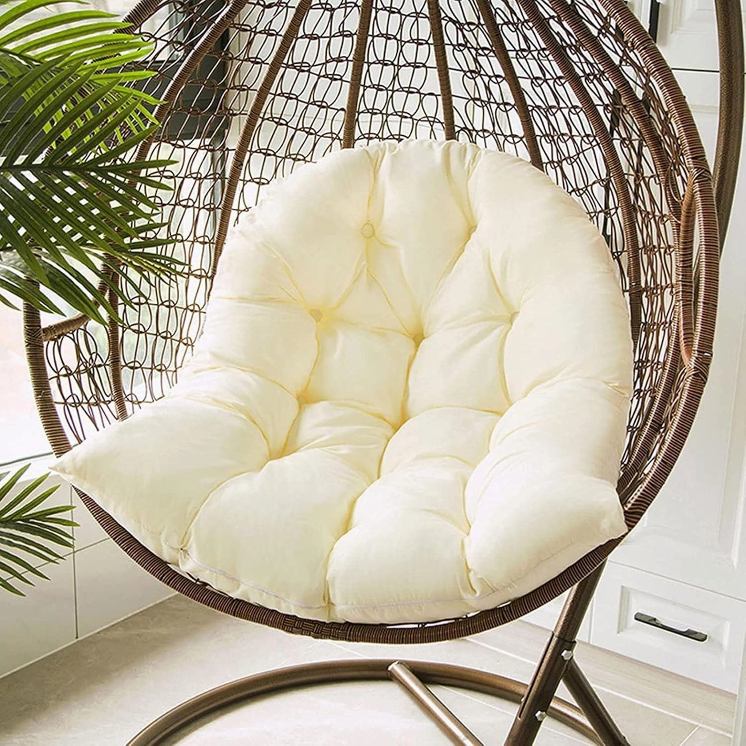 Hammock Swing Chair Cushion, Hanging Basket Seat Cushion Pillow, Soft Hanging Egg Chair Back Cushions Pads, for Indoor and Outdoor Garden Offices