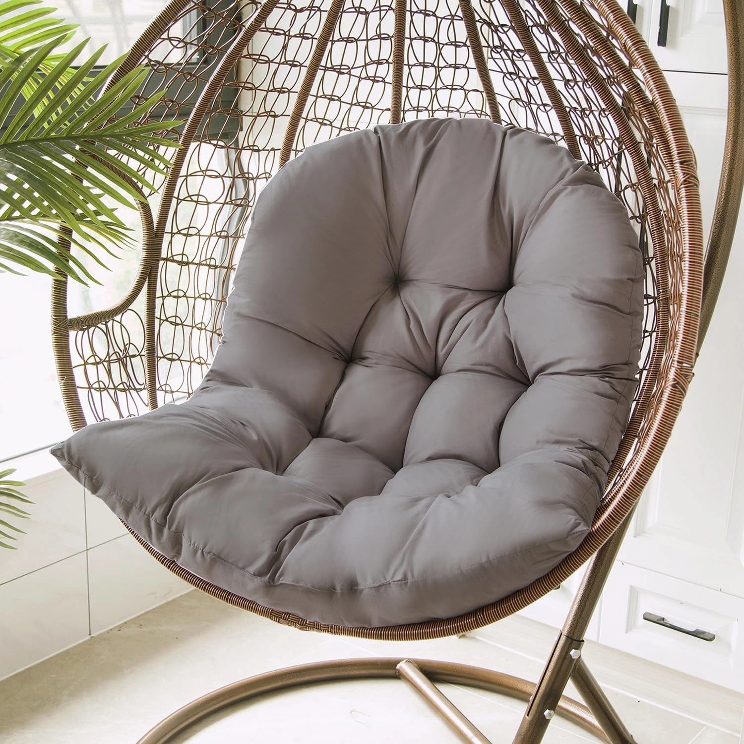 Hammock Swing Chair Cushion, Hanging Basket Seat Cushion Pillow, Soft Hanging Egg Chair Back Cushions Pads, for Indoor and Outdoor Garden Offices