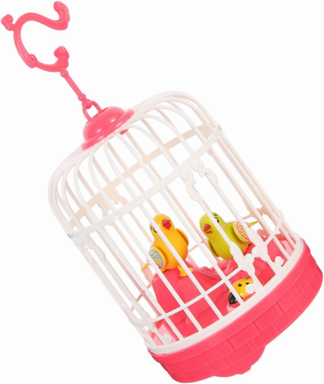 HANABASS Interactive Electric Bird with Voice Activation Simulated Singing and Light Bird Model for Home and Garden Decoration