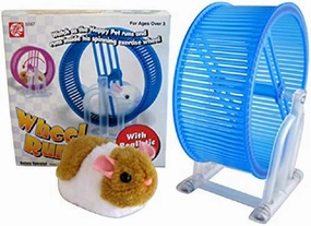 Happy Hamster Pet with Wheel Runner Battery Operated Kid's Toy