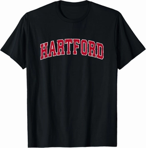 Hartford Connecticut CT Vintage Sports Design Red Design T-Shirt