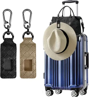Hat Clip for Travel Backpack Luggage PU Leather Elastic Non-Magnetic Cowboy Hat Holder Men's Sun Hats Accessories