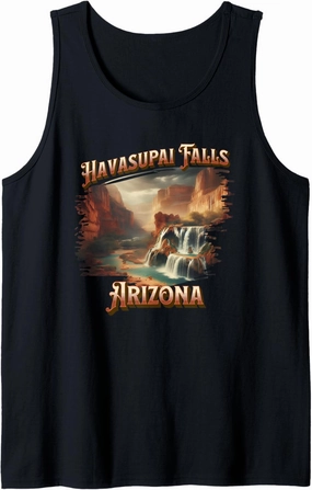 Havasupai Falls Arizona Waterfall Havasu Creek Hiking Camp Tank Top