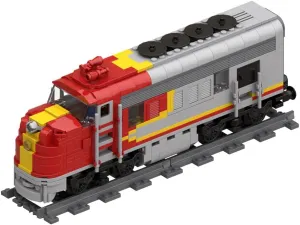 Heavy Duty Passenger Locomotive Train Building Toys 570 Pieces MOC Build for Age 18 