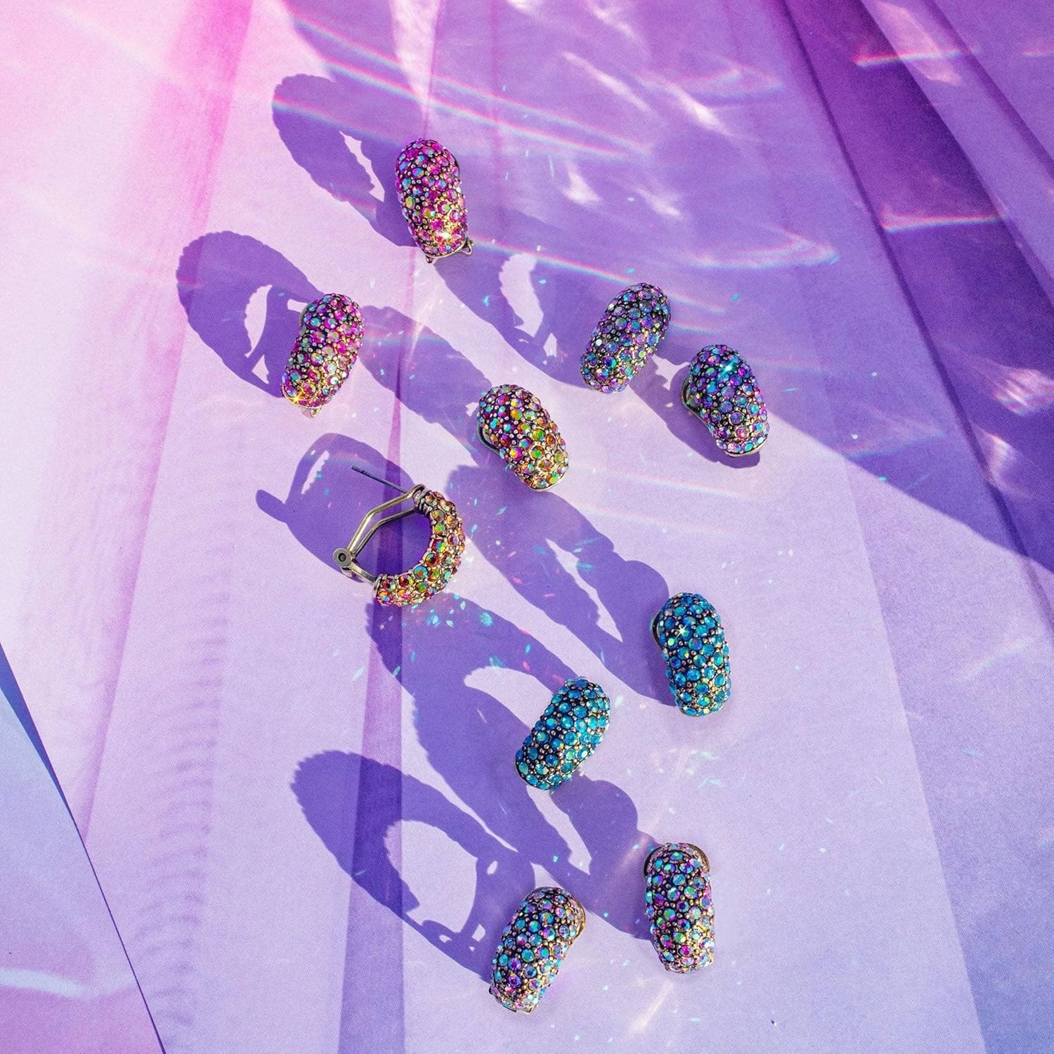Heidi Daus® "Hugs from Heidi" Crystal Half-Hoop Earrings