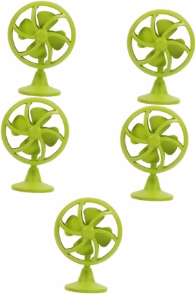 Hemoton 5pcs Miniature Dollhouse Fan Prop Realistic Decorative Fan for Dollhouse Accessories and Creative Play Lifelike Details for Enhanced Decor