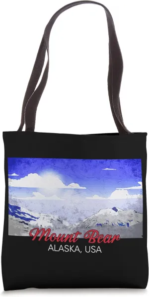 Hiking on the USA Mount Bear in Alaska Tote Bag