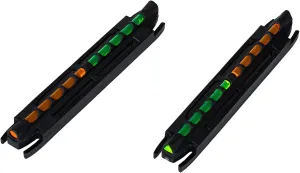 HIVIZ Model 300 Two-In-One Magnetic Base Rib Shotgun Sight Green & Orange, One Size