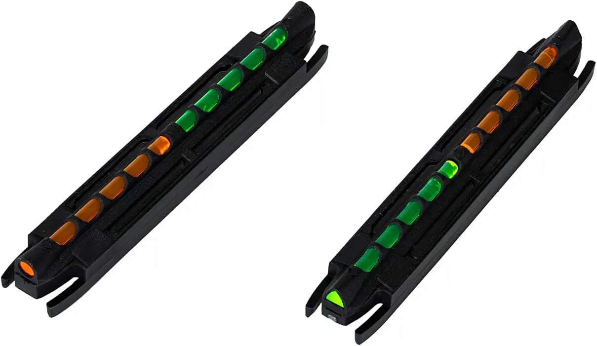HIVIZ Model 300 Two-In-One Magnetic Base Rib Shotgun Sight Green & Orange, One Size