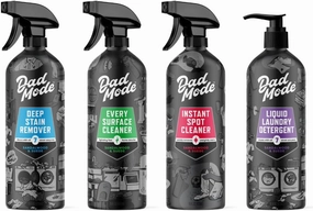 Home & Laundry Cleaning Set | Stain Remover, Laundry Detergent, Multi-Surface Cleaner, Carpet Cleaner | Sandalwood & Suede | 7-Enzyme Formulas | 2 Month Supply | 64 oz Refillable Aluminum