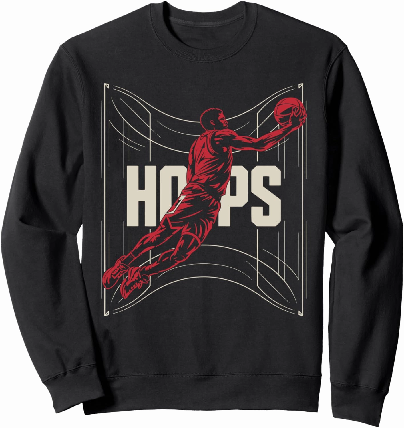 Hoops Basketball Dunk Silhouette Athletic Sportswear Sweatshirt