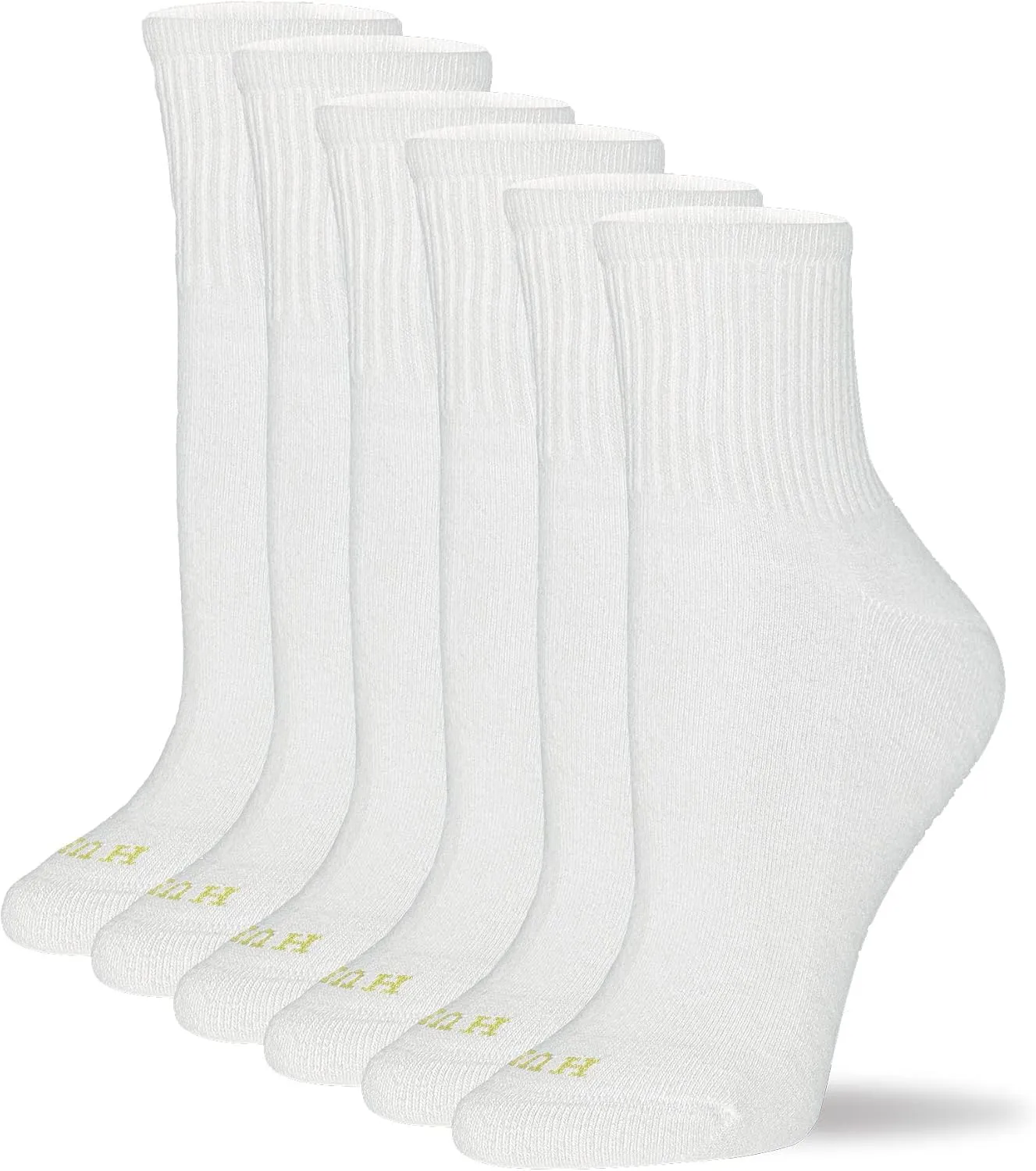 HUE Women's Mini Crew Sock 6 Pair Pack