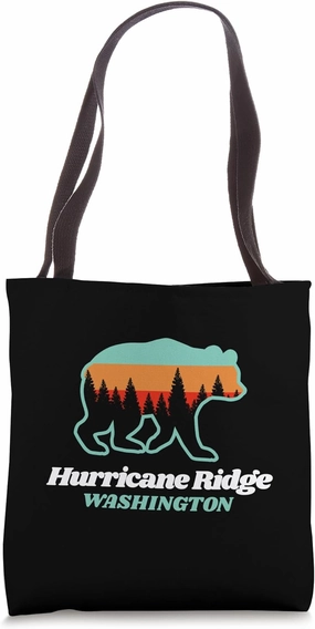 Hurricane Ridge Washington Fishing Summer Bear Tote Bag