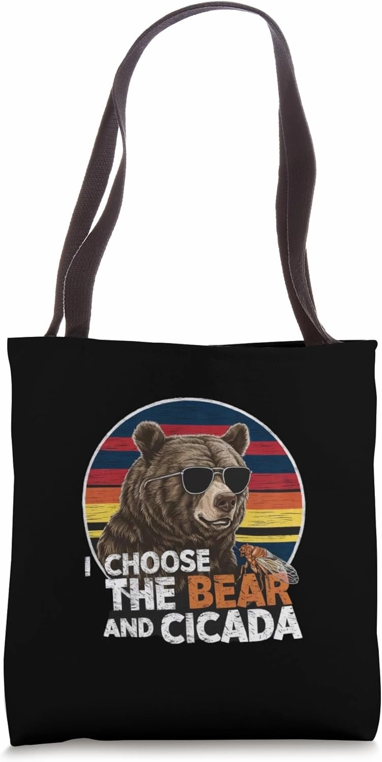 I Choose The Bear and Cicada Summer Adventure For Feminist Tote Bag