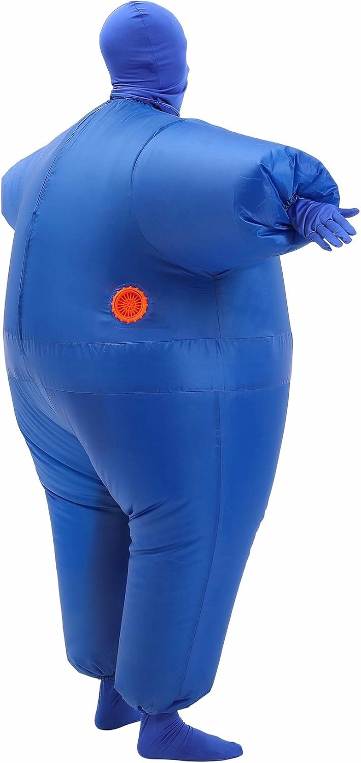 IHGYT Inflatable Masquerade Costume Full body suit Air Blow up Costumes Jumpsuit Suit